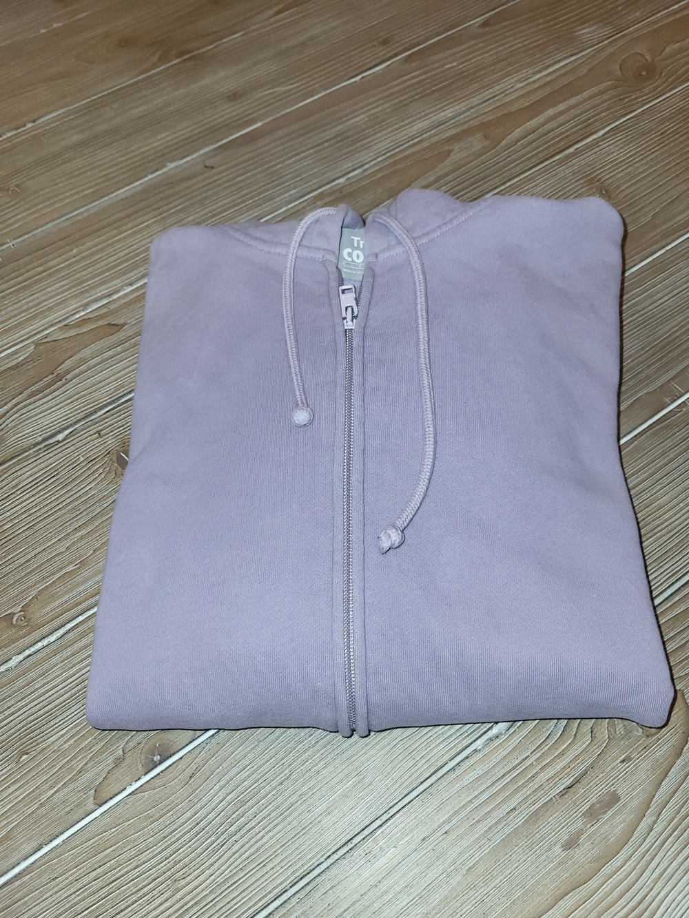 TNA Dusty Mauve Full-Zip Hoodie Sweater Size L
